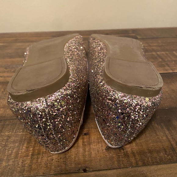 Rampage Pink Champagne Glitter Ballet Flats - Picture 6 of 7